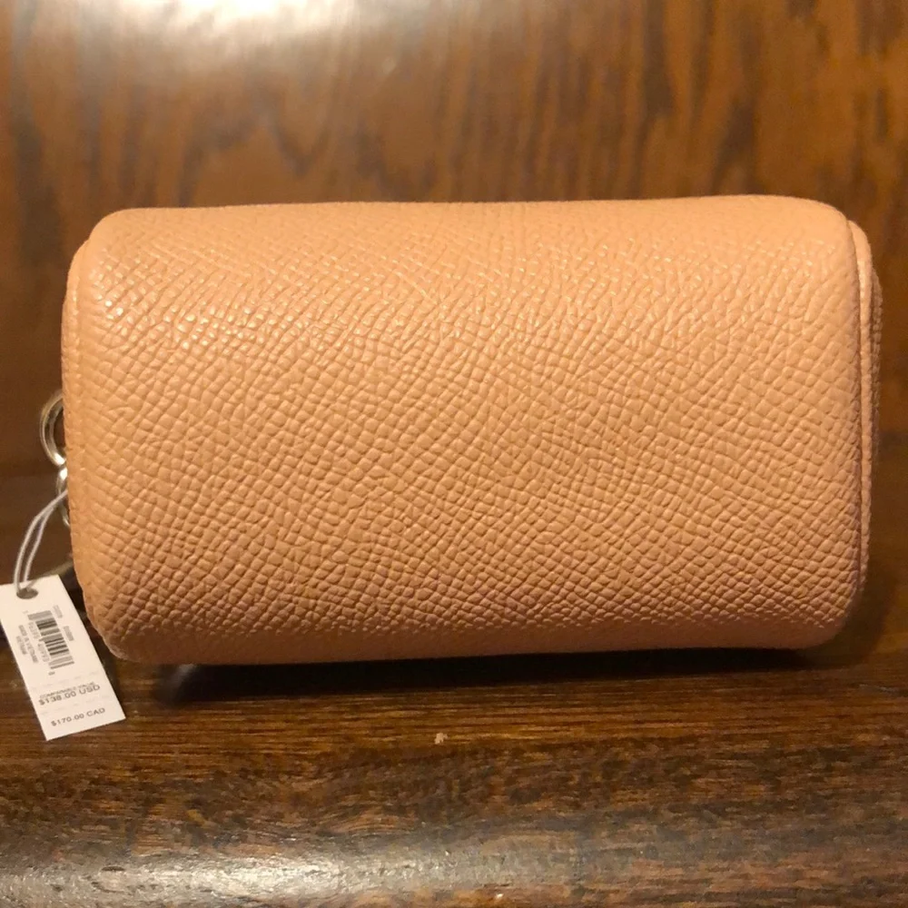 NWT-Coach-Mini Rowan Satchel Bag Charm/Keychain-Light Blush/Silver-$138 - Picture 9 of 12